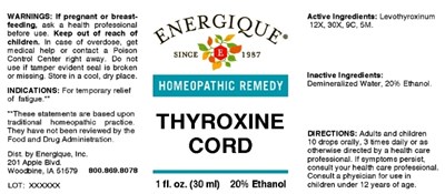 Thyroxine Cord (Enrglkrk0305 Thyroxine Cord 1oz 6 14 16)